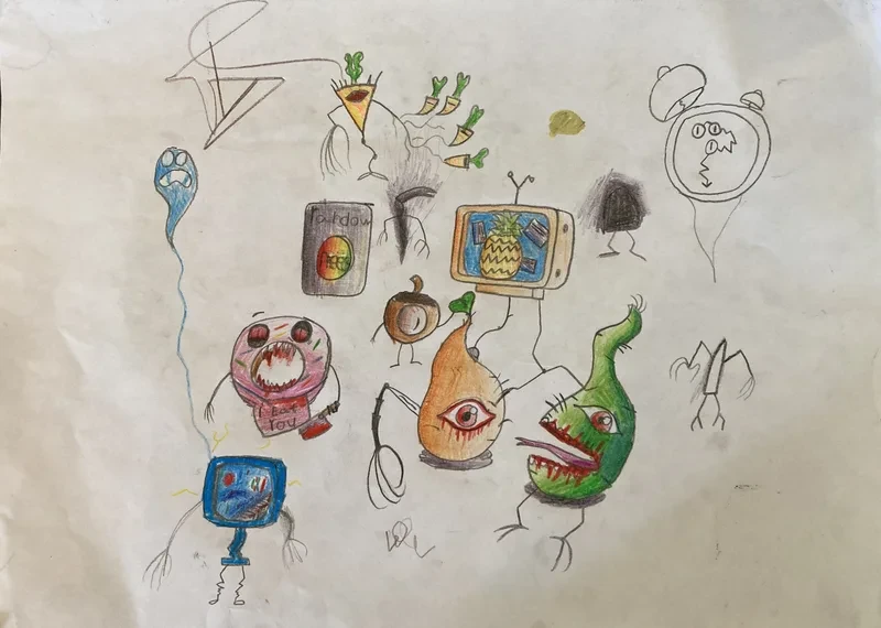 Fruit and veg monsters