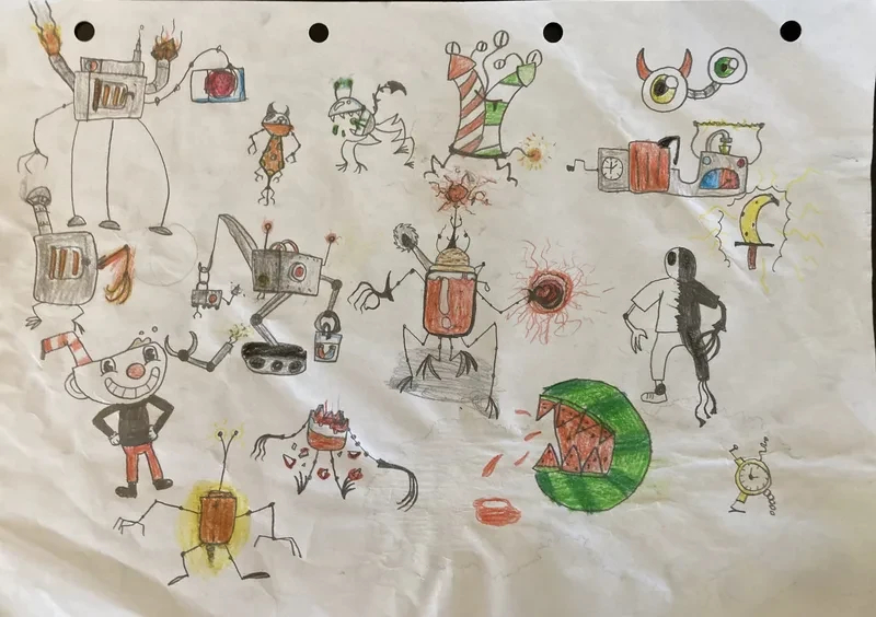 Robots and gadget monsters