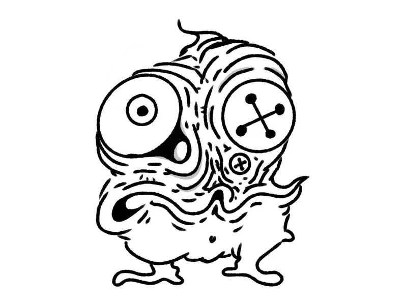 Button eyed monster
